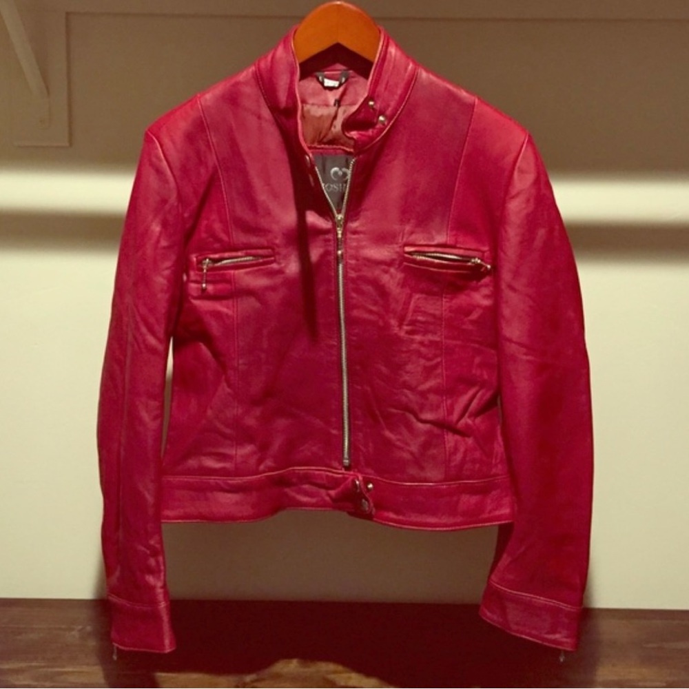 SOFT Red leather jacket